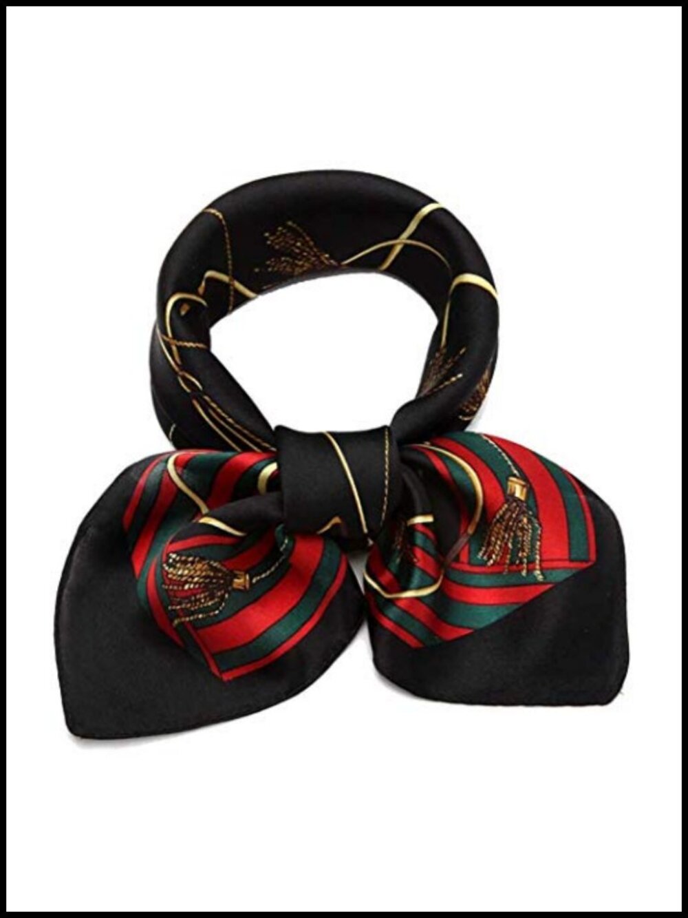 100% Mulberry Silk Scarf 21" Square Neckerchief Gift Boxed